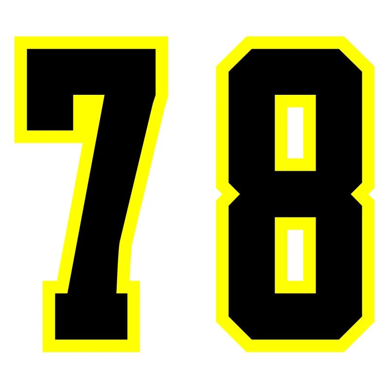 78 Zahl Trikot