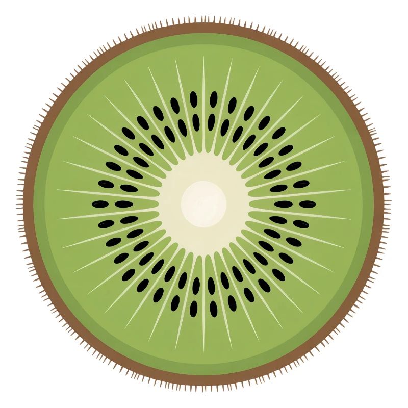 Kiwi tranche Pop Art Fruit Graphique