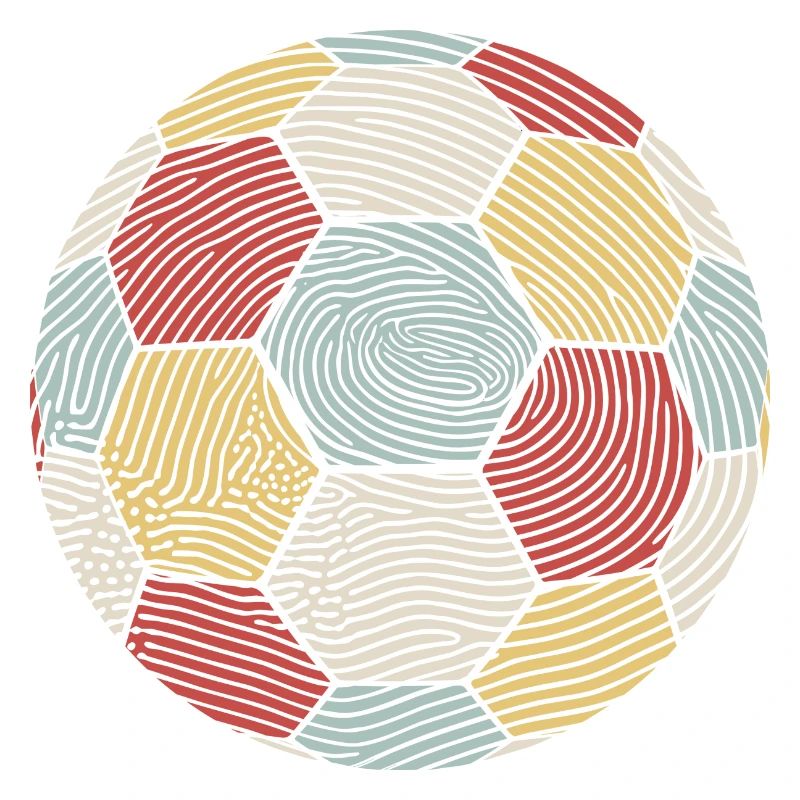 Empreinte digitale Handball Retro Ball Cadeau