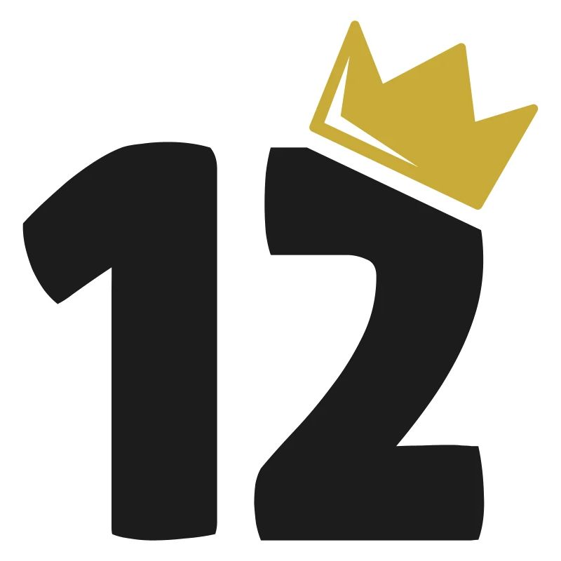 12e anniversaire Couronne 12 ans Numéro