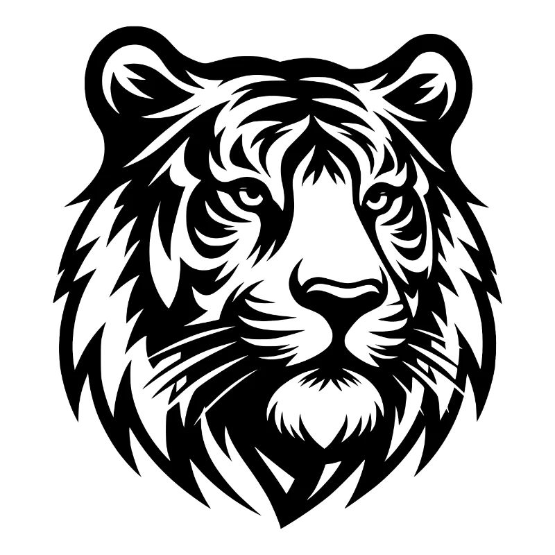 Tattoo tiger head