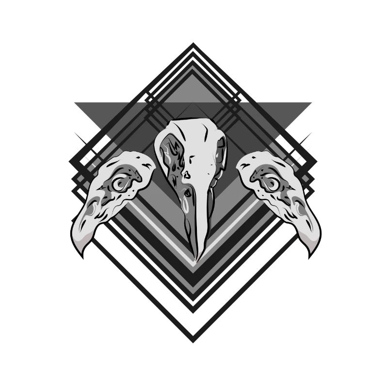 Vogel-Schädel