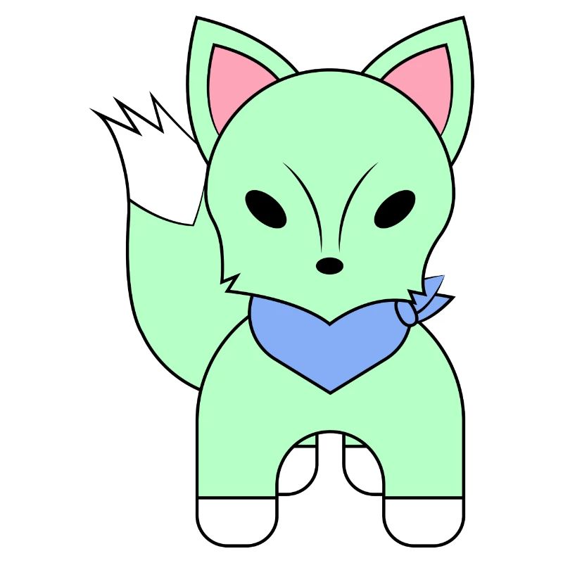 Fox with a scarf
