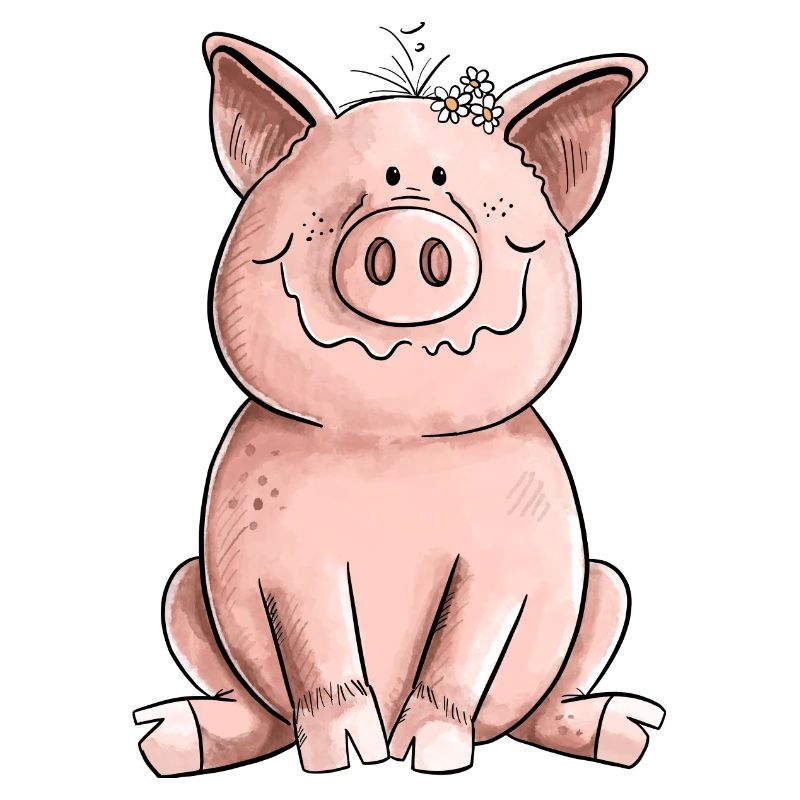 Cochon heureux