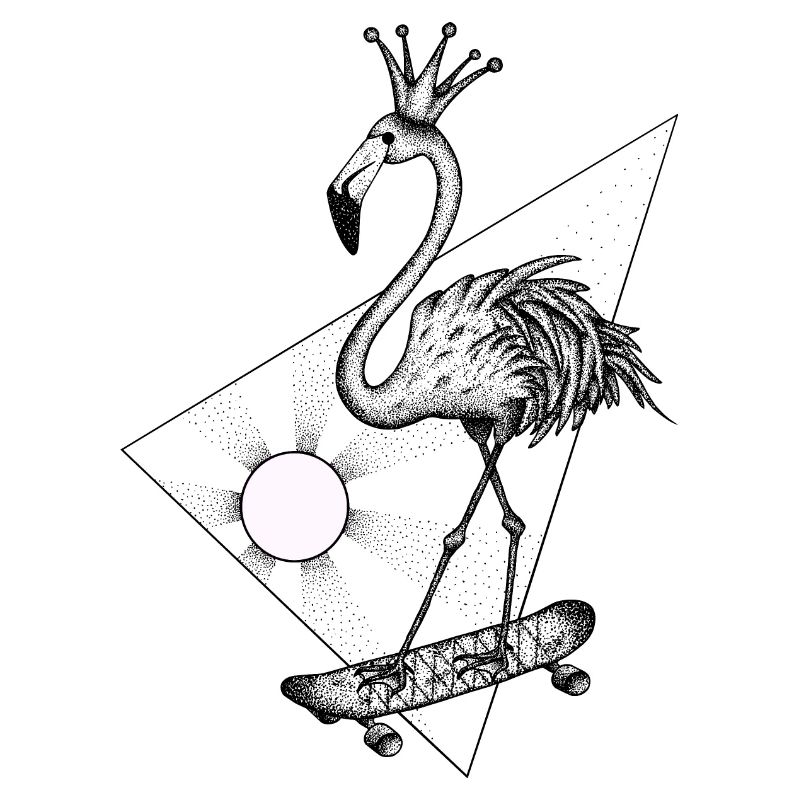 Flamingo Rosa Skate Crazy SVENPAINT