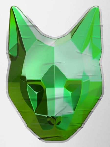 Green Crystal Cat
