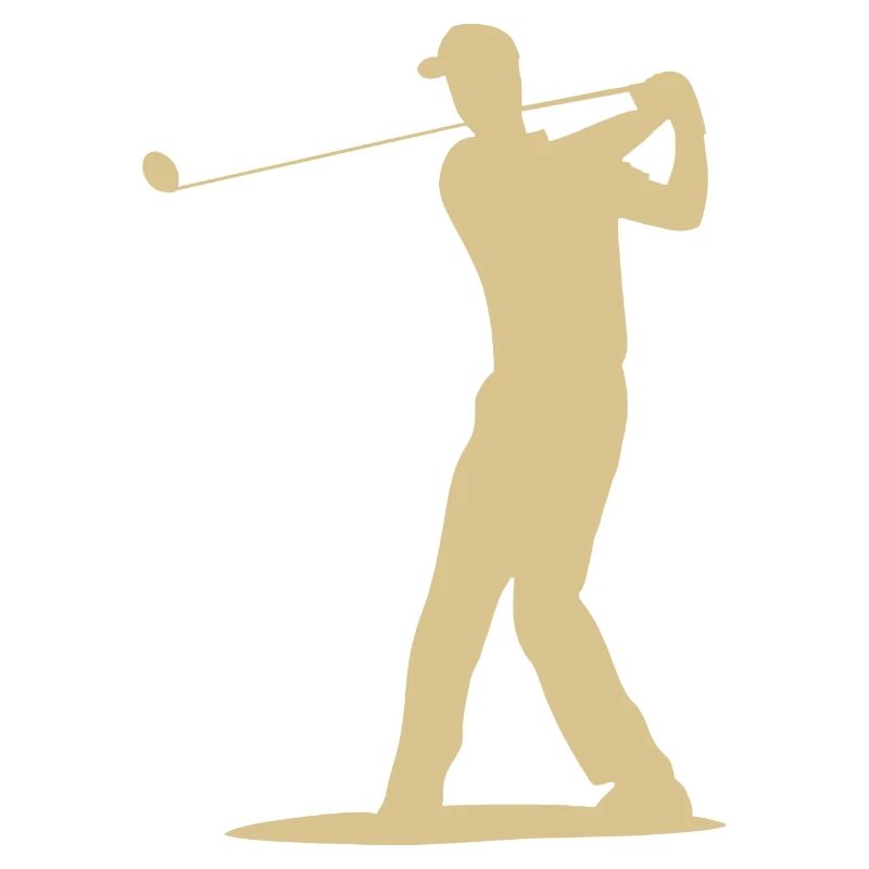 Golfer Tee Silhouette - Design pour hommes