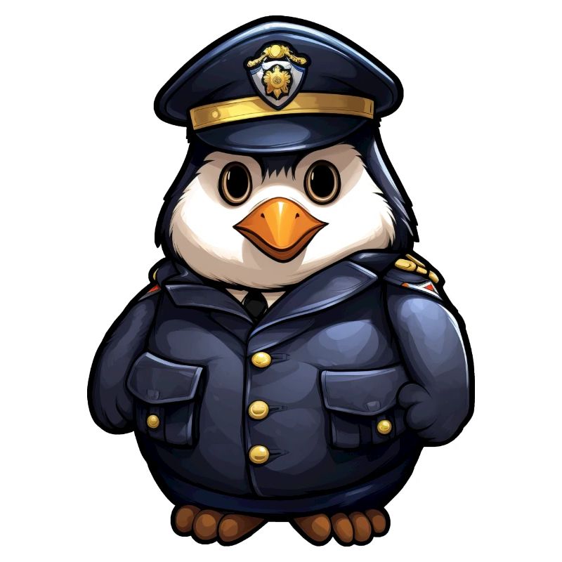 Policière pingouin