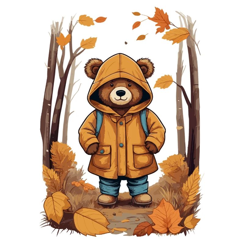 Ours mignon dans la forêt
