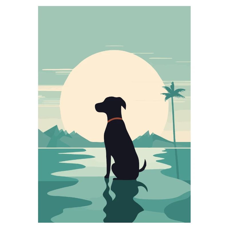 Hund am Wasser