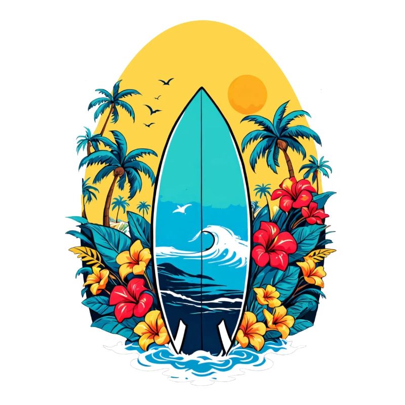 Planche de surf élégante