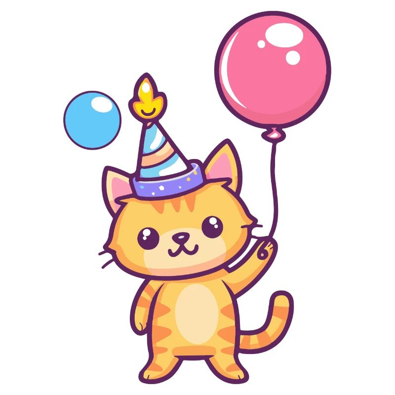 Bande dessinée d’anniversaire de chat
