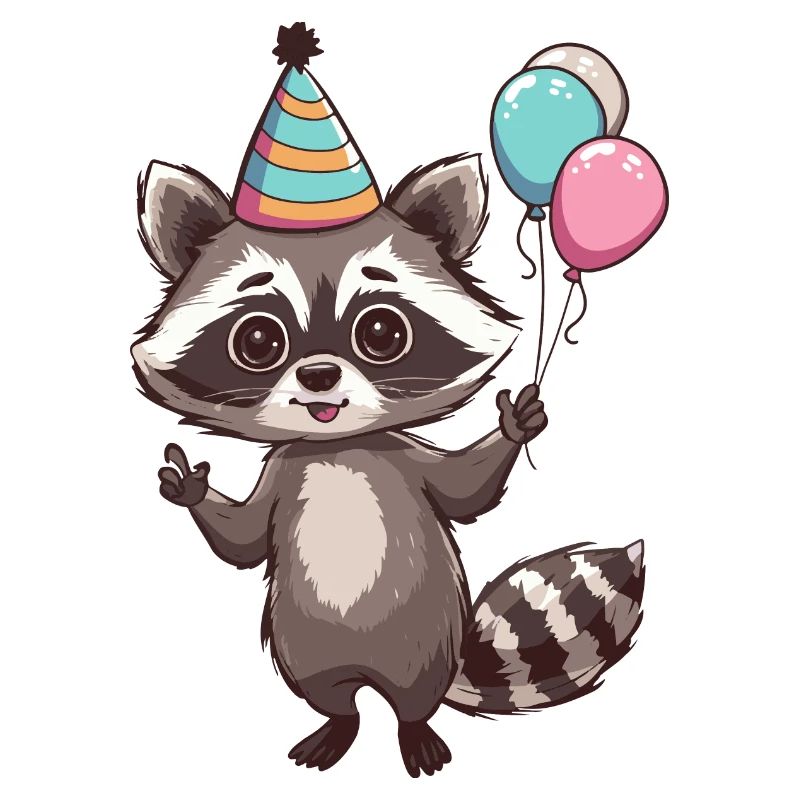 Raccoon Birthday Comic