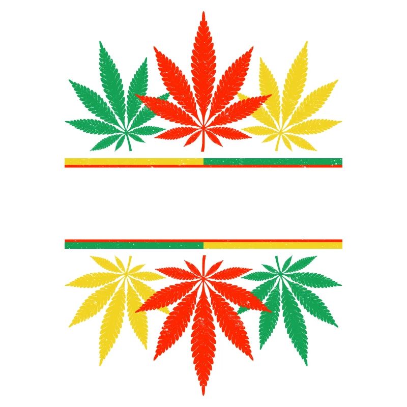 Conception vibrante de motif de feuille de cannabis