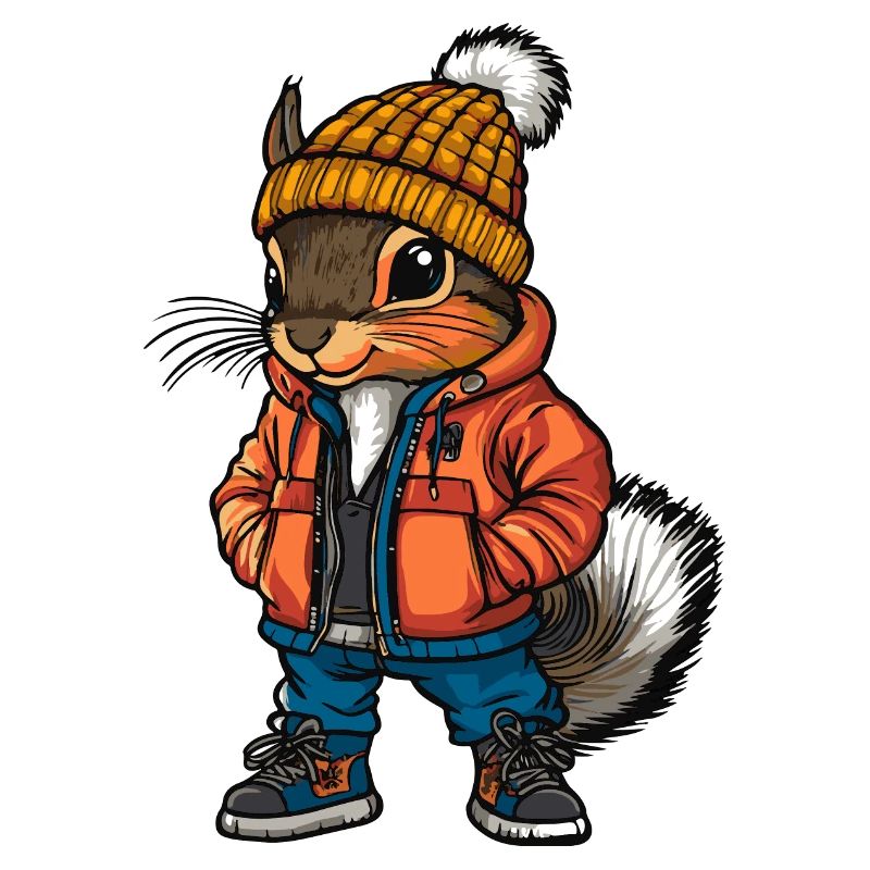 Écureuil Mode Hiver