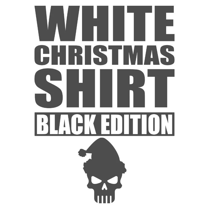 Chemise de Noël blanche Black Edition