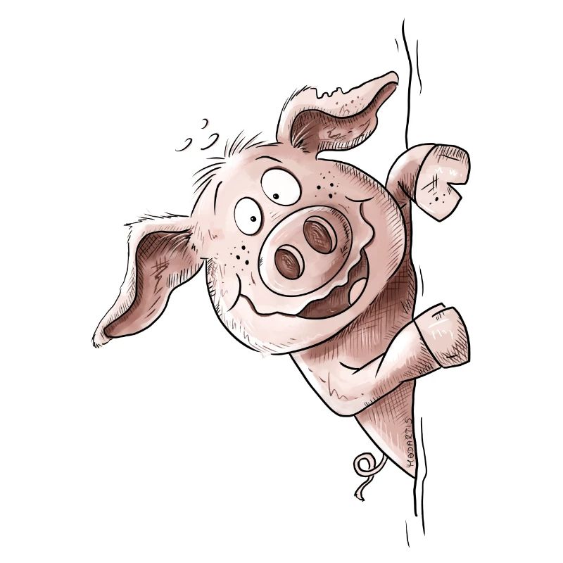 Drolliges Schweinchen Schwein Wutz Wutzchen
