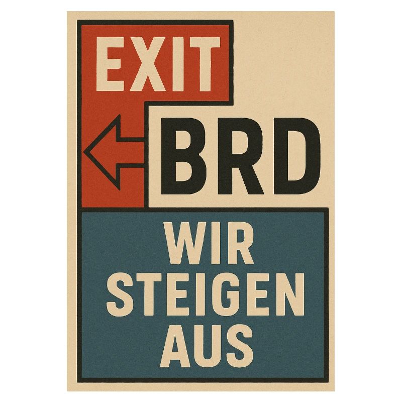Affiche de protestation vintage Bloc Typographie
