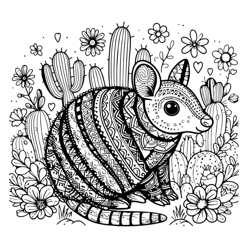 Intricate Mandala Chameleon Design