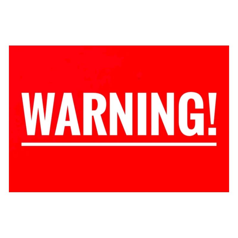 Warning Flexible Embroidery Design