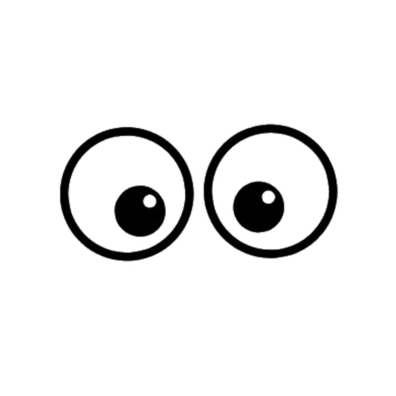 Eye duo in comic style