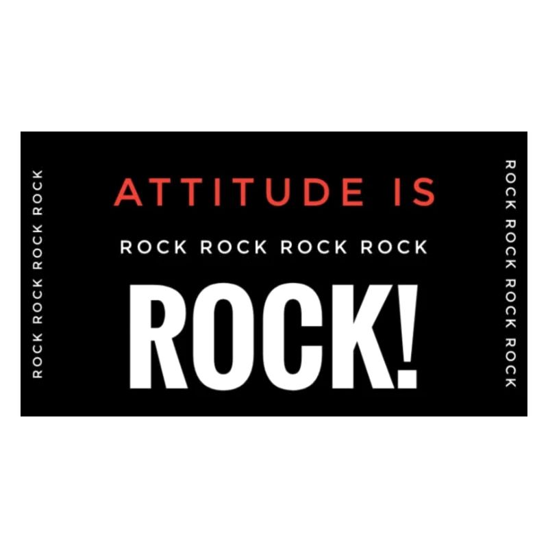 Hard Attitude Rock Poster Description
