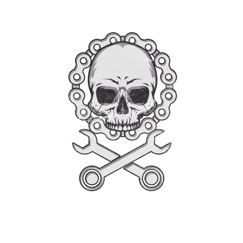 Skull Biker-Bicycle