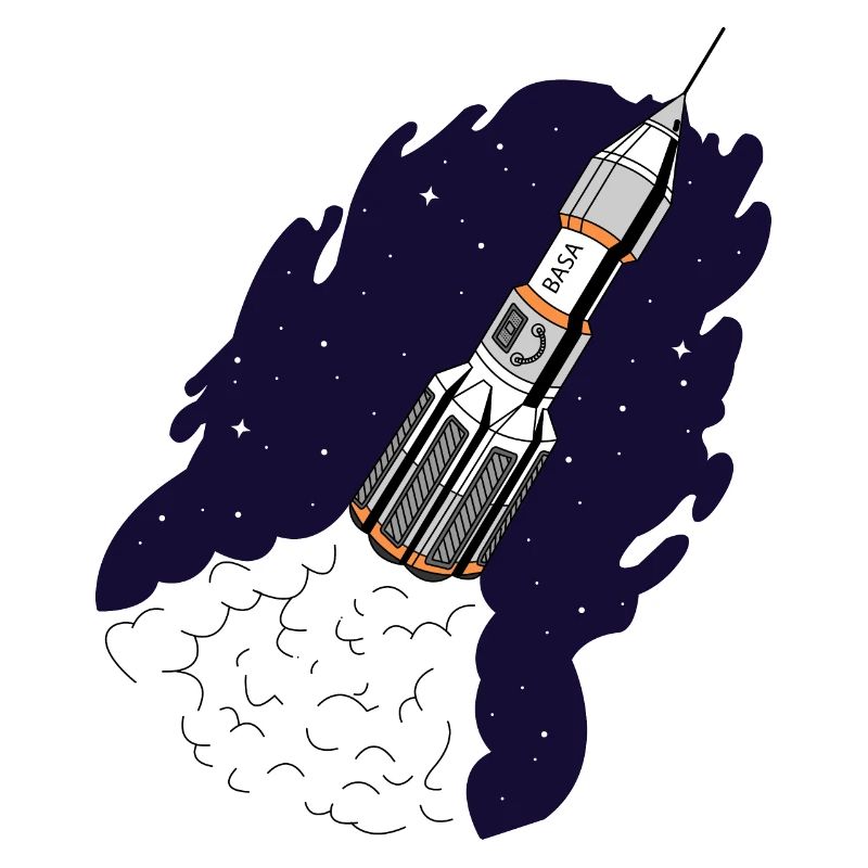 Rocket se lance dans l'espace