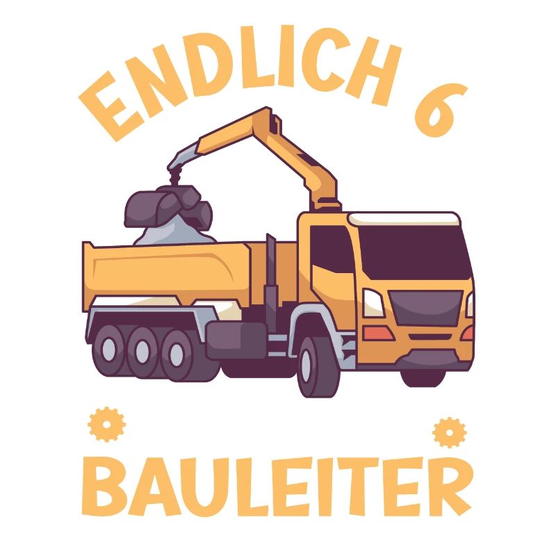 6. Geburtstag Junge Kipper Design Endlich 6