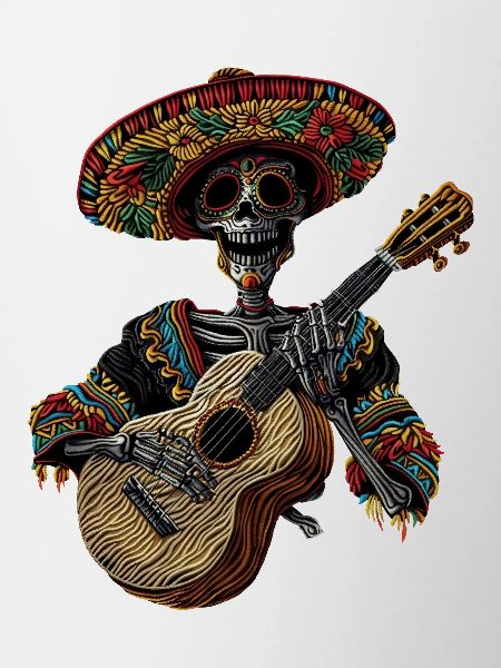Ukulele Mexican Skeleton