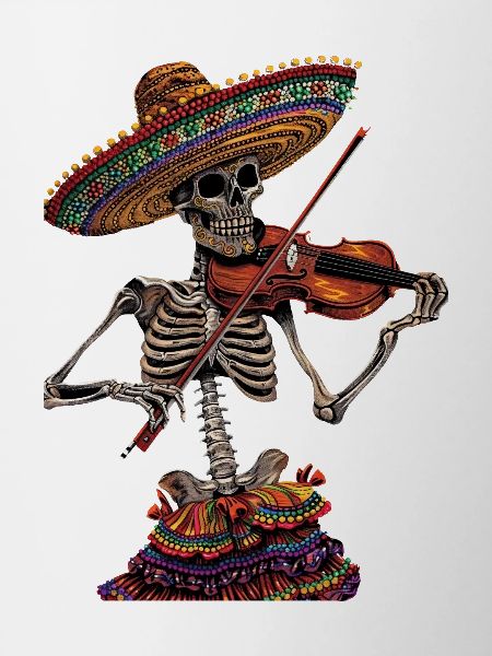 Mexican Violin Skeleton