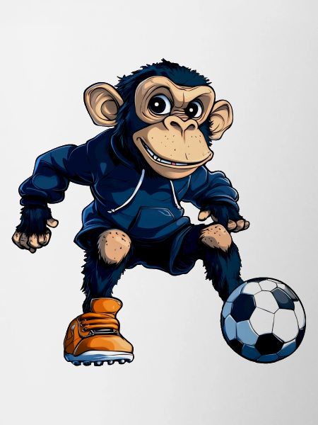 Fussball Schimpanse