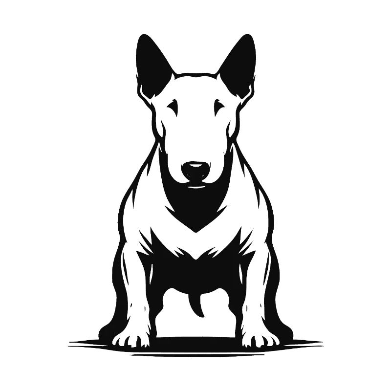 Bull terrier – character head in a cool design