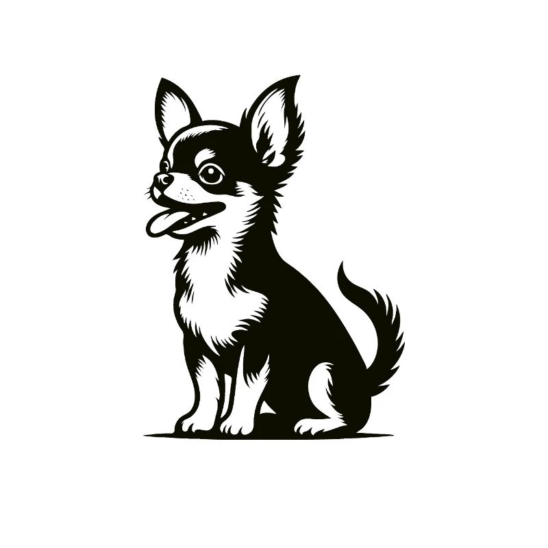 Design amusant de chihuahua - petit et effronté