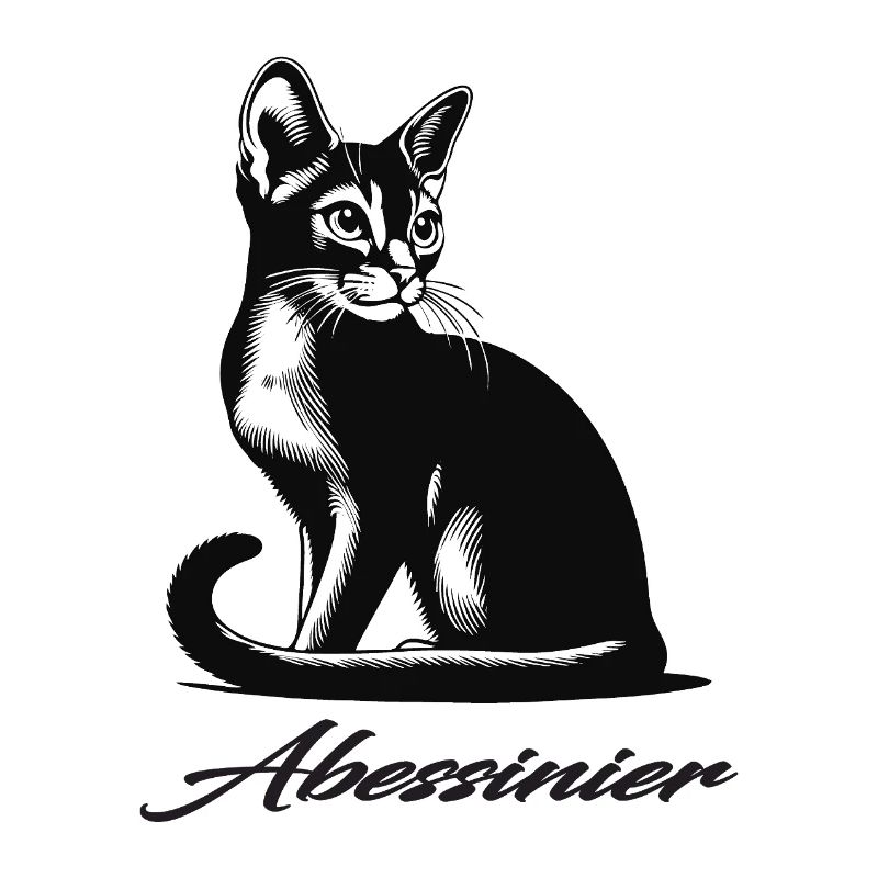 Abessinier Katze Design, Elegant und Charaktervoll