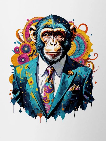 Monkey in a suit