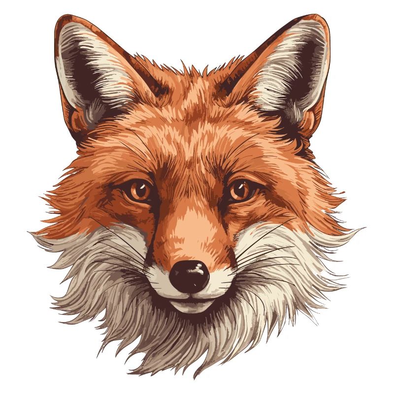 Fox Head Forest Nature animale