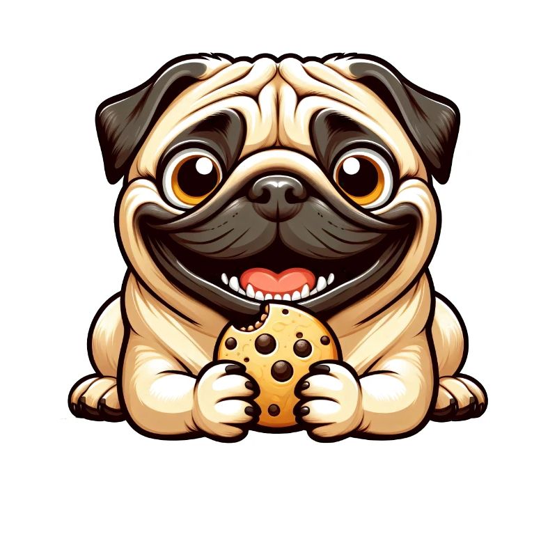 mignon carlin biscuit biscuits dessin animé dessert chien