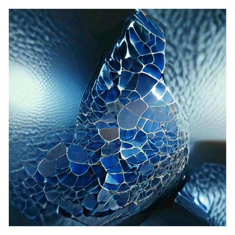 Underwater blue shining abstract mysterious world