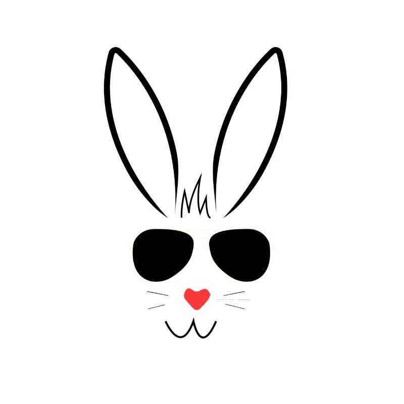 Cooler Osterhase mit Sonnenbrille