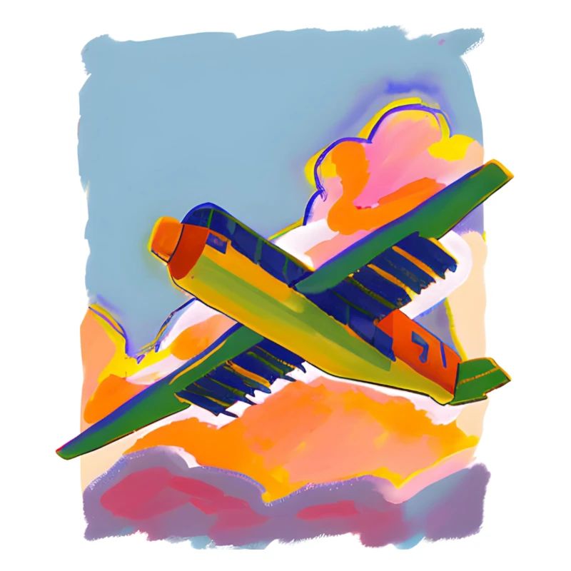 Airplane painted