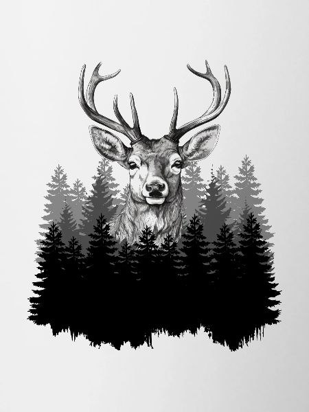 Hunter, Mountaineer, Hiker, Deer