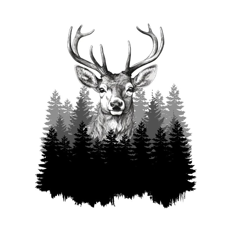 Jäger Bergsteiger Wanderer Hirsch