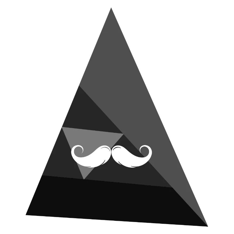 Schnurrbart Hipster