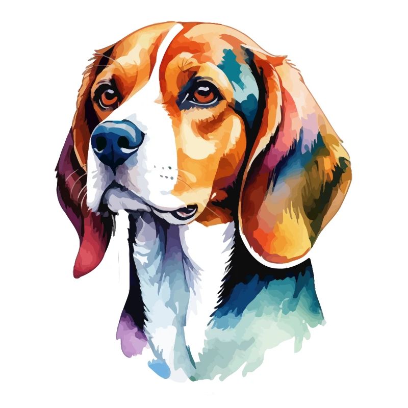 Beagle Wasserfarben