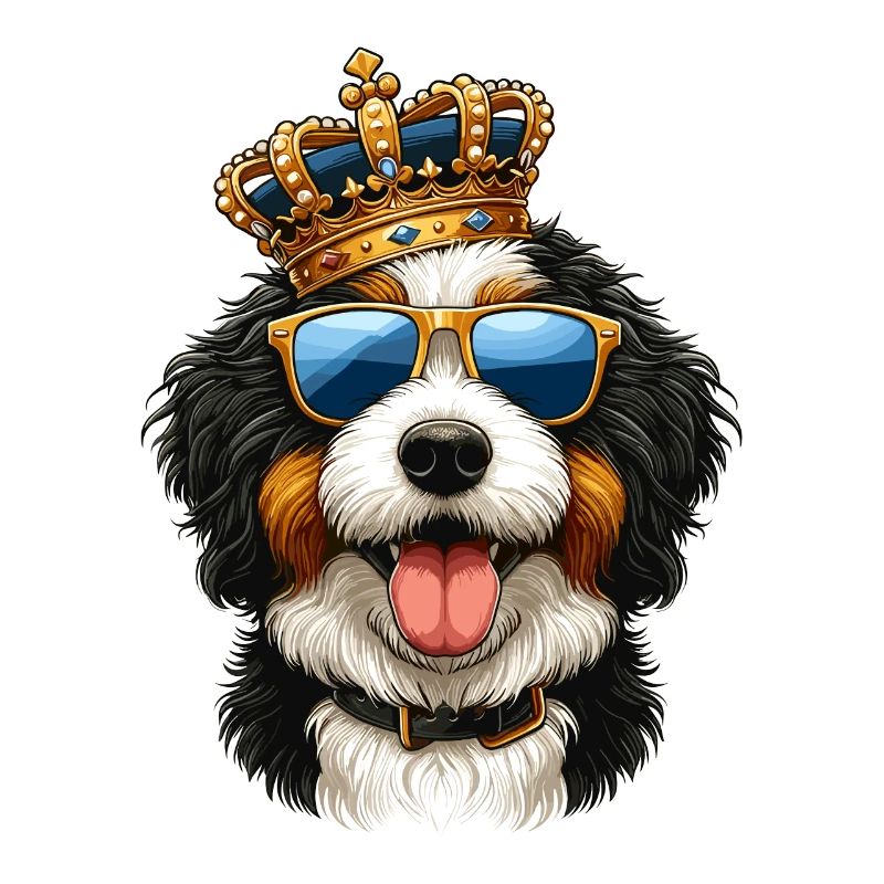 Bernedoodle Hund Krone