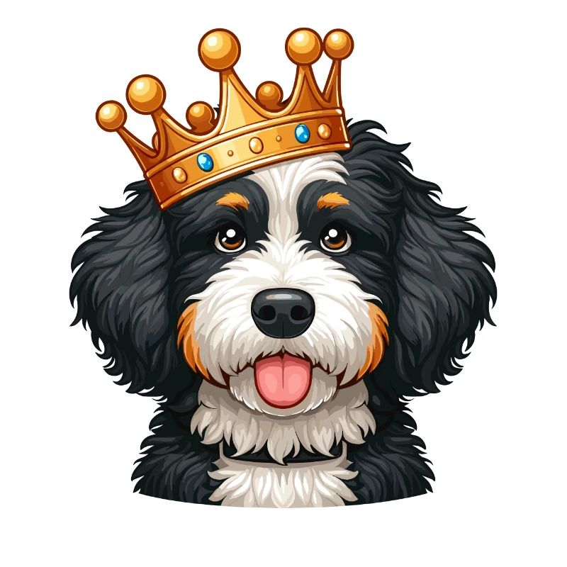 Couronne de chien Bernedoodle