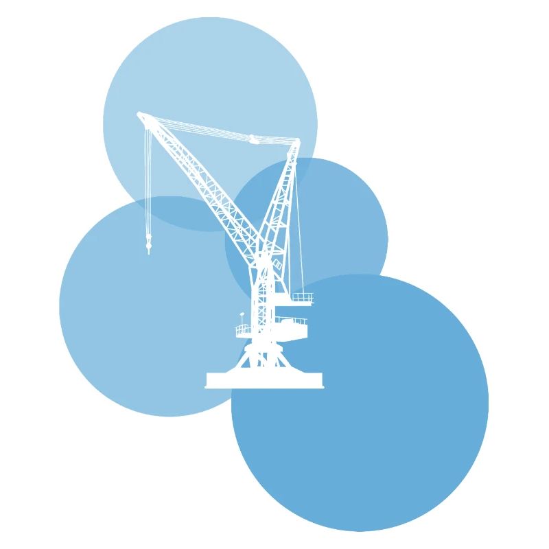 Construction site crane driver