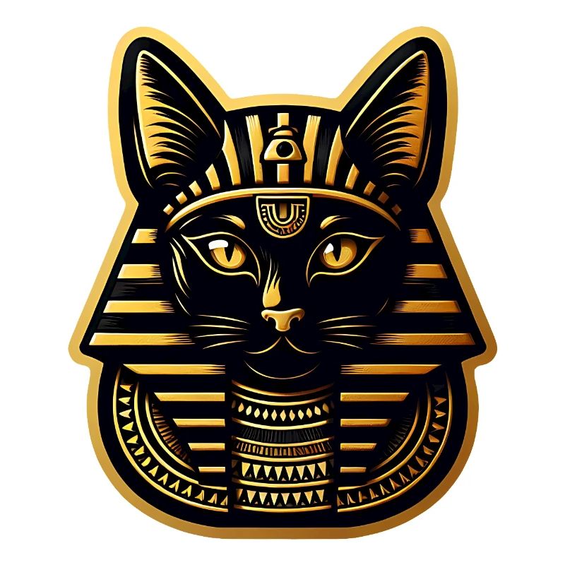 Chat dans le style du pharaon égyptien
