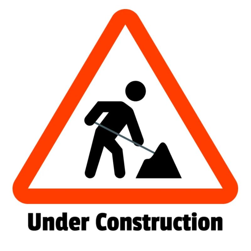 Baugrube Warnschild Illustration